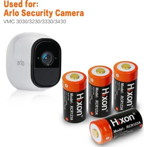 4pcs UL&FCC Certified 700mAh RCR123A rechargeable protected batteries for Netgear Arlo HD Cameras and Reolink Lithium-ion