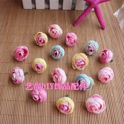 40PCS,3CM Small Fabric artificial Silk Tea Rose flower bud Head,floral arrangements florist supplies Wedding Decorations,garland