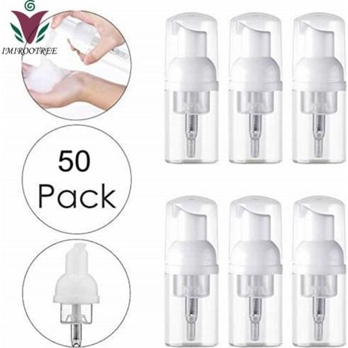 50pcs/lot 30ml 30cc empty foam pump bottle, plastic PET foaming pump bottle for cosmetic use foam packaging
