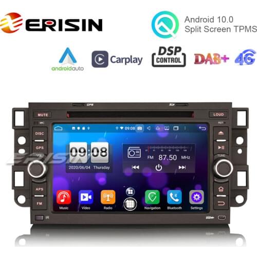 Erisin ES8776C Android 10.0 Carplay Auto Radio DSP RDS WiFi OBD DAB+ Car DVD player GPS for Chevrolet Aveo Epica Captiva