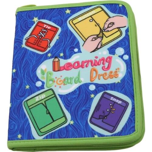 Montessori Learn To Dress Boards Quiet Book Early Learning baby Basic Life dressing Skills Toys Zip Snap