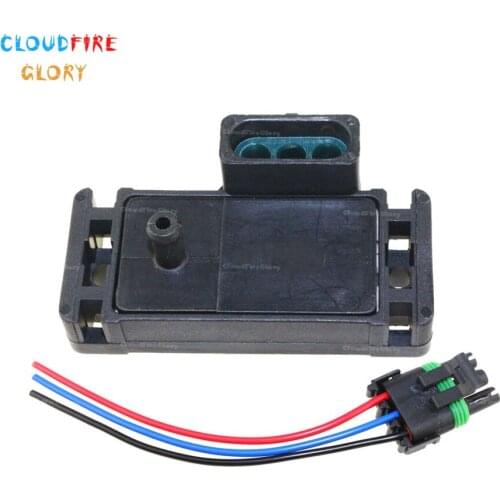 CloudFireGlory Manifold Absolute Pressure Sensor With Wire Plug For Buick Century 1982-2004 For Chevrolet Beretta GTZ 12223861
