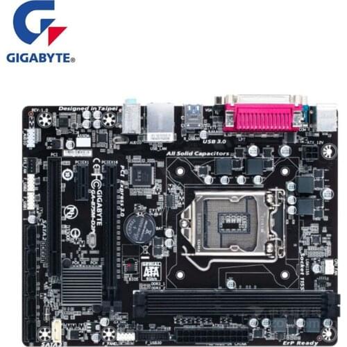 For Gigabyte GA-B75M-D2P B75M-D2P Motherboard LGA 1155 For Intel B75 B75M Used Desktop Mainboard USB3.0 SATA II PCI-E X16