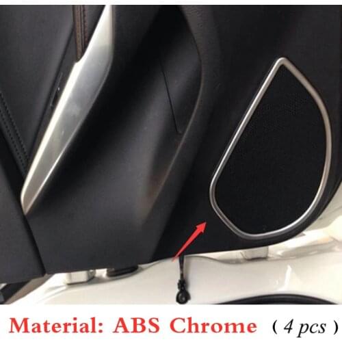 For Mazda 6 Atenza 2013 2014 2015 2016 Door Audio Speaker Ring Frame Cover Trim Car Styling Auto Accessories ABS Plastic 4pcs
