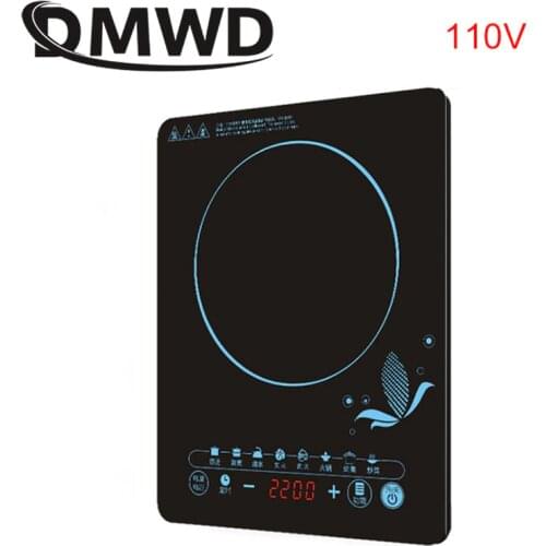 DMWD 110V Electric Magnetic Induction Cooker Waterproof Hot Pot Oven Furnace Cooking Stove Kitchen Hotpot Heater Cooktop 2000W