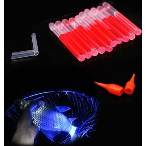 30pcs/pack 4.0*38mm Float Night For Carp Fishing lightstick Float Fishing Light Visibility Glowing Fluorescent Luminous