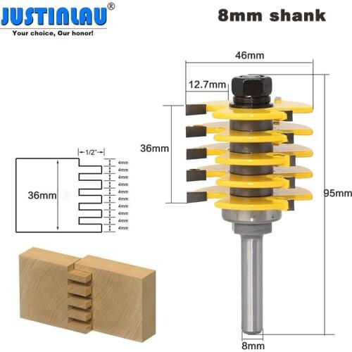 JUSTINLAU 1pcs Milling Tools Cutters for Wood 8mm Woodworking Tools Wood Carving & Engraving Drill Bit Set Router Wood Set