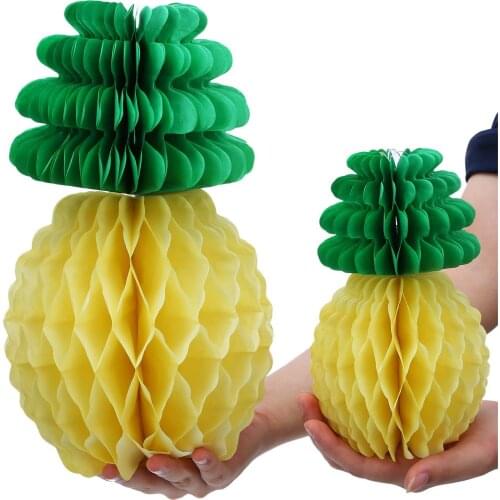 Hawaii Party Decor Aloha Flamingo Party Pineapple Paper Honeycomb Ball Decor Summer Beach Theme Birthday Party Decor