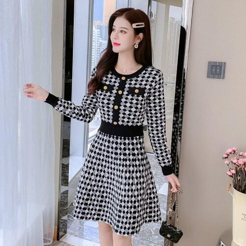 Модные платья в клетку Htao China At AliExpress