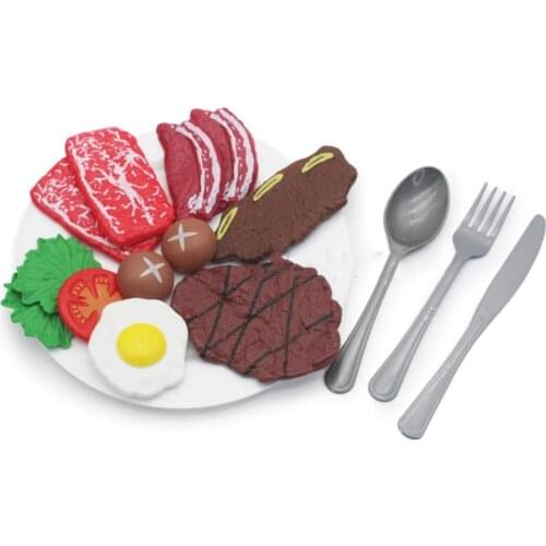 Barbeque Toys Play House Children Plastic Toy Scenario Simulation Game Iron Barbecue Set