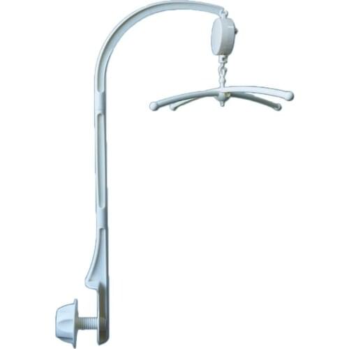 Baby Crib Mobile Bed Bell Hanging Cross Lullaby Bell Holder Universal Crib Wind-up Music Toy for Newborn