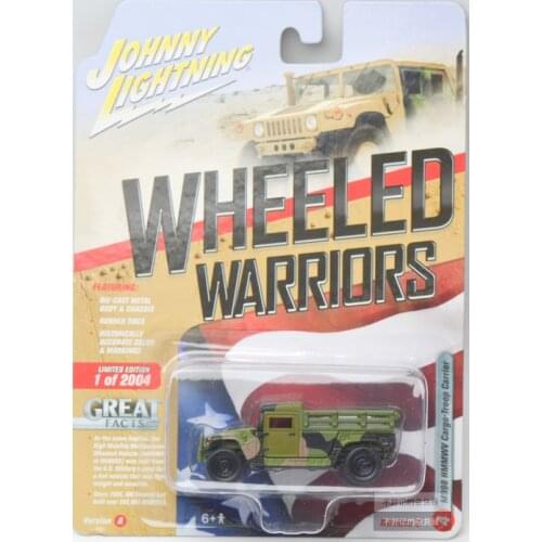 Johnny lightning cars 1/64 M998 HUMMWV CARGO-TROOP CARRIER Collection Metal Diecast Model Cars Toys