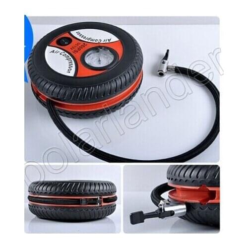 New Car sport Tire Inflator 260PSI DC12V Compressor Pump with 3 x Nozzle Adapter