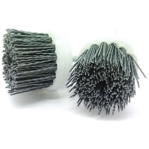 New 2pcs Mounted Abrasive Wire Brush OD50*35*6mm Polishing Wheel for Wood Carving Furniture Drill Rotary Grinding Tool