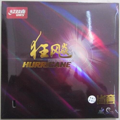 Original DHS provincial hurricane 3 table tennis rubber black with blue sponge pimples in for table tennis racket blade pingpong