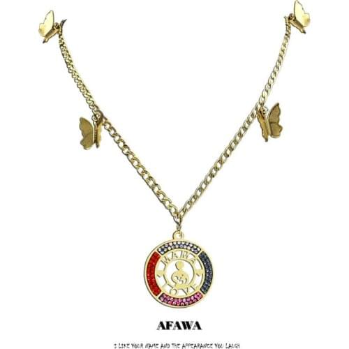 Mama Sunflower Stainless Steel Crystal Pendants Necklaces for Women/Kids Gold Color Necklaces Jewelry girasol acero N4904S01