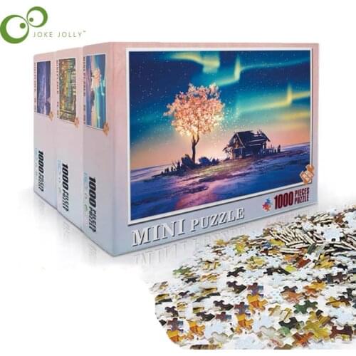 1000 Pieces Wooden jigsaw picture puzzles Assembling Puzzles Toy adults children Gift kids Games Montessori Educational Toys ZXH