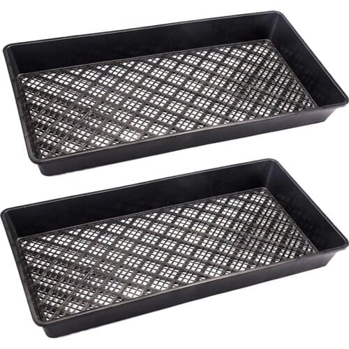 Plastic Seedling Tray Seed Starters Growing Trays Mesh Bottom for Microgreens Soil Blocks Wheatgrass with High Hardness
