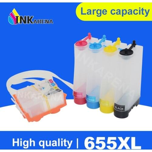 4 Color for HP 655 Bulk ink System CISS for HP655 Deskjet 3525 4615 4625 5525 6525 Printer Continuous Ink Tank with chip