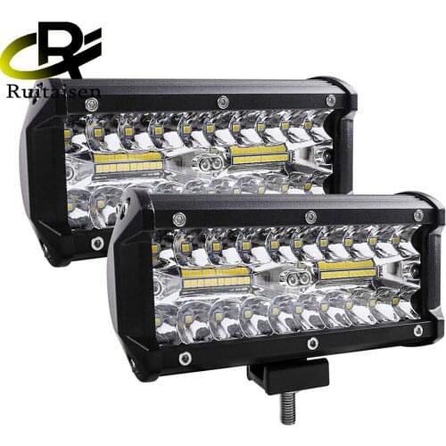 7 inch 120W LED Bar LED Work Light for jeep Driving Off Road Boat Car Tractor Truck 4x4 SUV ATV 12V 24V Off Road