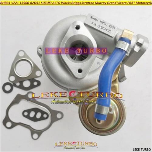 Free Ship Turbocharger RHB31 VZ21 13900-62D51 Turbo For SUZUKI 4JF1 Jimny Grand Vitara Mini 500-660cc K6A Motorcycle QUAD RHINO