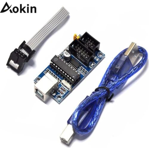 USBTiny USBtinyISP AVR ISP Programmer Bootloader For Arduino UNO R3 IDE Meag2560 With 10pin Programming Cable One USB Cable Blue
