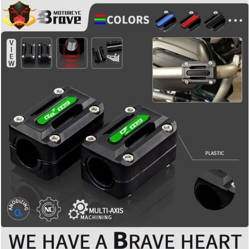 LOGO Z H2 Motorcycle Engine Guard Bumper Protection Decorative Block For KAWASAKI ZH2 2019 2020 2021 Zh2