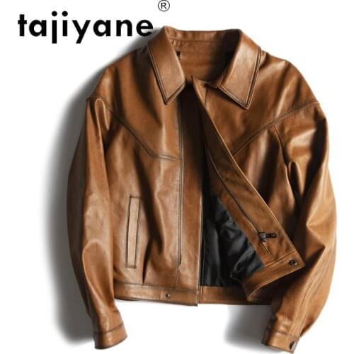 Tajiyane Womens Real Leather Jacket Women Genuine Sheepskin Coats Korean Style Female 100% Skin Jackets Mujer Chaqueta TN2835