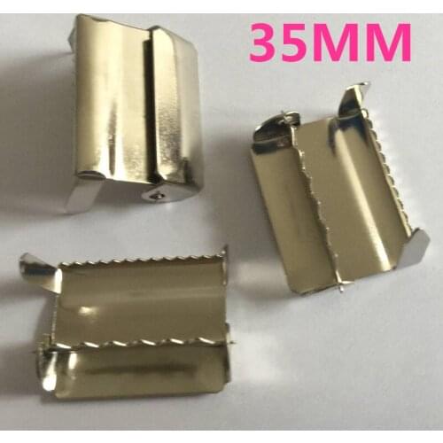 100 PCS/LOT)) 3.5cm (35mm)Silver Metal Suspenders Strap Accessories Ribbon Adjust Buckle Regulate Clamp
