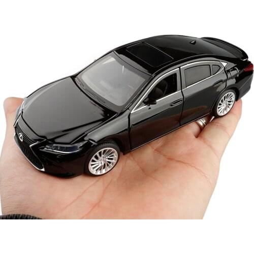 2020 boy toy 1:32 lexus es300h alloy pull back car model diecast metal toy vehicles with sound light 6 open doors for kids gift