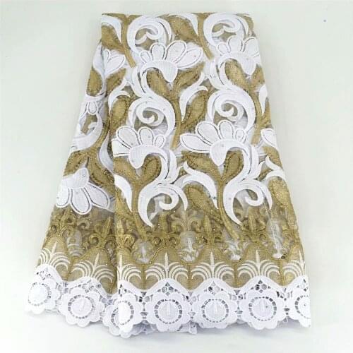 2021 Party Q High Quality African Nigerian Tulle French Lace Fabric Embroidery Milk Silk Voile Cord Wedding Party Dress gx68-93