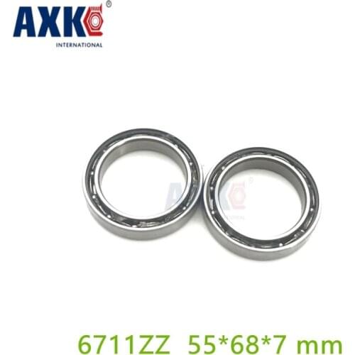 Axk Thin Wall Deep Groove Open Ball Bearings 61711 6711zz Open 55*68*7 Mm Abec-3 6711-2rs