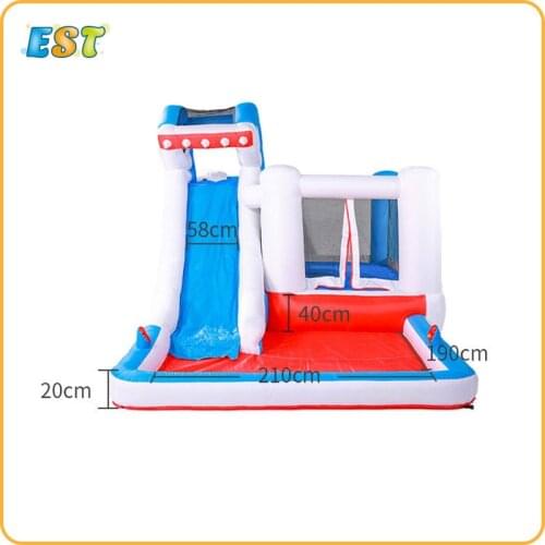 Free Shipping Kids Inflatable Shark Bounce House Jumper Bouncer Jump Bouncy Castle Water Slide With Blower and Pool