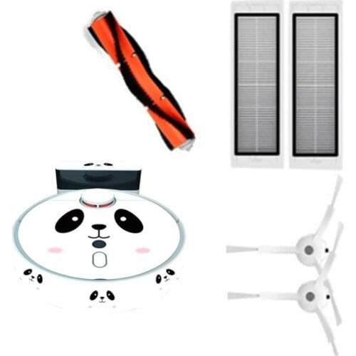 Robot Vacuum cleaner HEPA Filter Side Brush Cover Sticker Film for xiaomi 1S SKV4093GL Robotic Vacuum Cleaner Parts Accessories