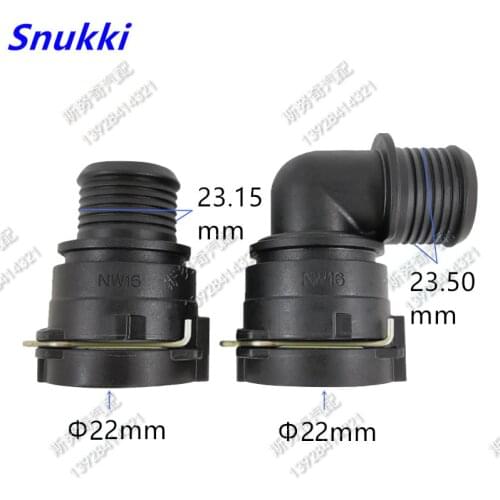 NW16 fittings high quality Cooling water connector WATER pipe Exhaust pipe auto fuel line quick connector 2pc a lot