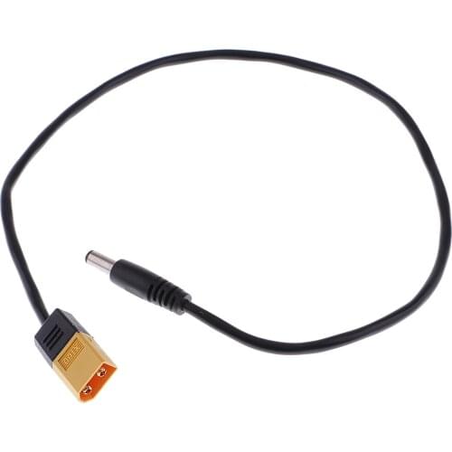 XT60 Male to DC 5.5mm x 2.5mm Male Power Cable for TS100 Soldering Iron Accs