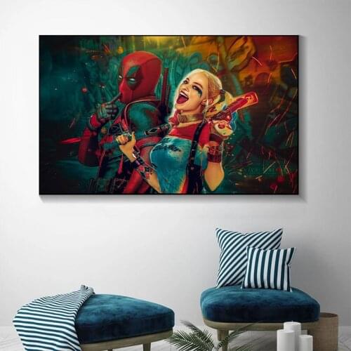 Canvas Painting Marvel Superhero Avengers Comic Sexy Woman Posters and Prints Movie Wall Art Pictures for Living Room Home Decor