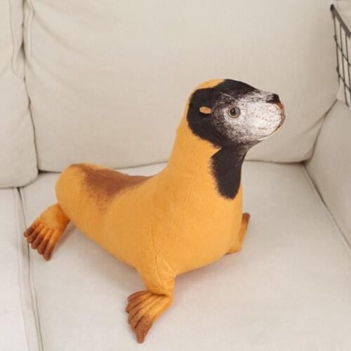 Lovely plush simulation Sea lion toy cute yellow Sea lion doll gift about 50cm 2748