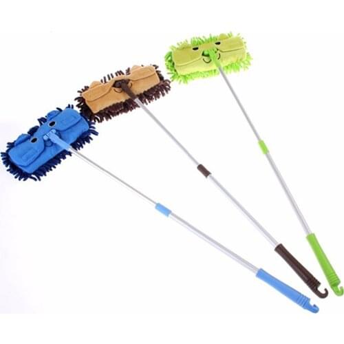 Mini Microfiber Chenille Cartoon Flat Dust Mop for Children, Detachable, 360 Degree Rotation