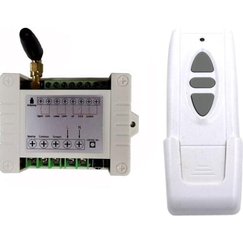 AC 110V 220V 10A Motor Wireless Remote Control Switch Remote Forwards Reverse Switch Wireless TX RX 315/433Mhz