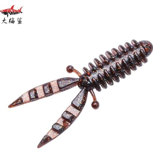 Fishing Soft Lure Fishing Lures Soft Silicone Baits Shrimp 8Pcs 55mm 1.8g Bass Peche Gear Fishing Tackle