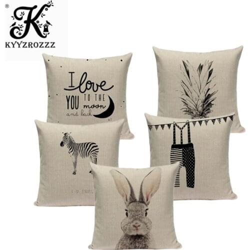 Cool Cotton linen nordic style cushion cover tree leaf almofadas cojins 45Cmx45Cm Square Seat Home Decor 3D printed Pillow Cover