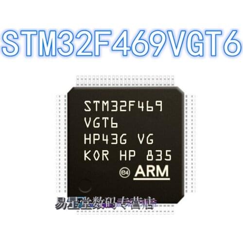 1PCS 100% new original authentic STM32F469VGT6 QFP-100 32F469VGT6 QFP100 32-bit microcontroller chip