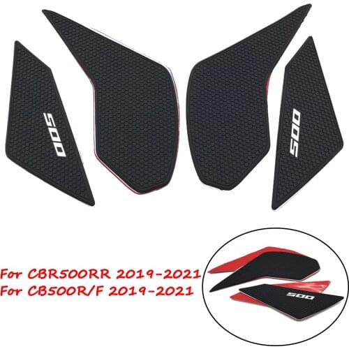 Motorcycle Anti-Heated Gas Tank Side Traction Knee Protector Anti Slip Pad For Honda CBR500RR CB500R CB500F CB500 R/F 2019-2021