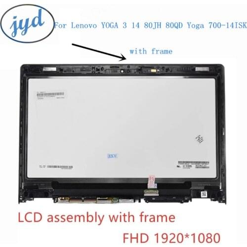 14'' FOR LENOVO YOGA 3 14 Touch Screen LP140WF3-SPL2 LCD Screen Assembly 80JH 80JH0025US YOGA3-14