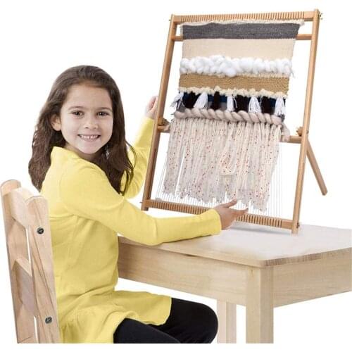 Weaving Loom Belt Vertical Wooden Multi-craft Weaving Loom Crafts Frame With Stand Suitable For Beginners Loom Knitting Tool New