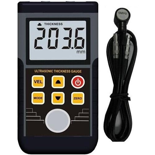 Fast arrival TM130 LCD Digits Display Digital Ultrasonic Thickness Gauge Meter Protable Frequency Tester 1.2~220mm (steel)