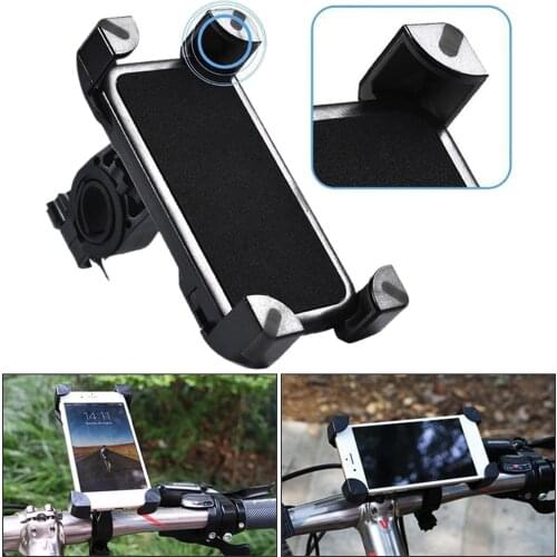Universal Motorcycle Bike Bicycle Handlebar Mount Mobile Phone Holder Bracket Bicycle Adjustable Durable Phone Holder