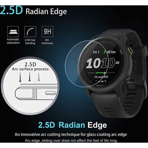 Tempered Glass or Soft HD Screen Protector Film for Garmin Forerunner 745 Sport Smartwatch Bracelet Protective Films Cover 3PCS
