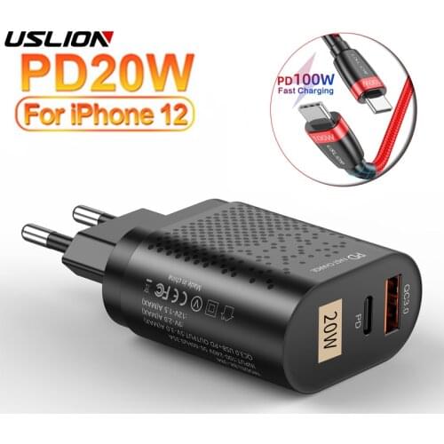 20W PD QC3.0 Fast Charging usb charger For iPhone 12 pro max Samsung Xiaomi Mobile Phone 100W 20V 5A cable charger Quick Charger